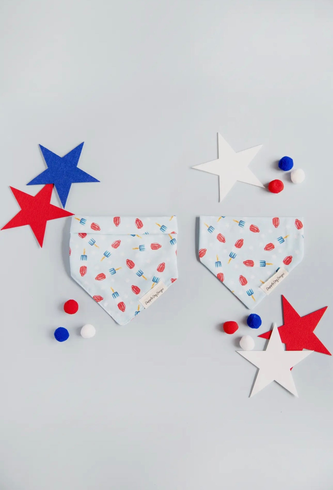 Red, White, and Blue Popsicles Bandana