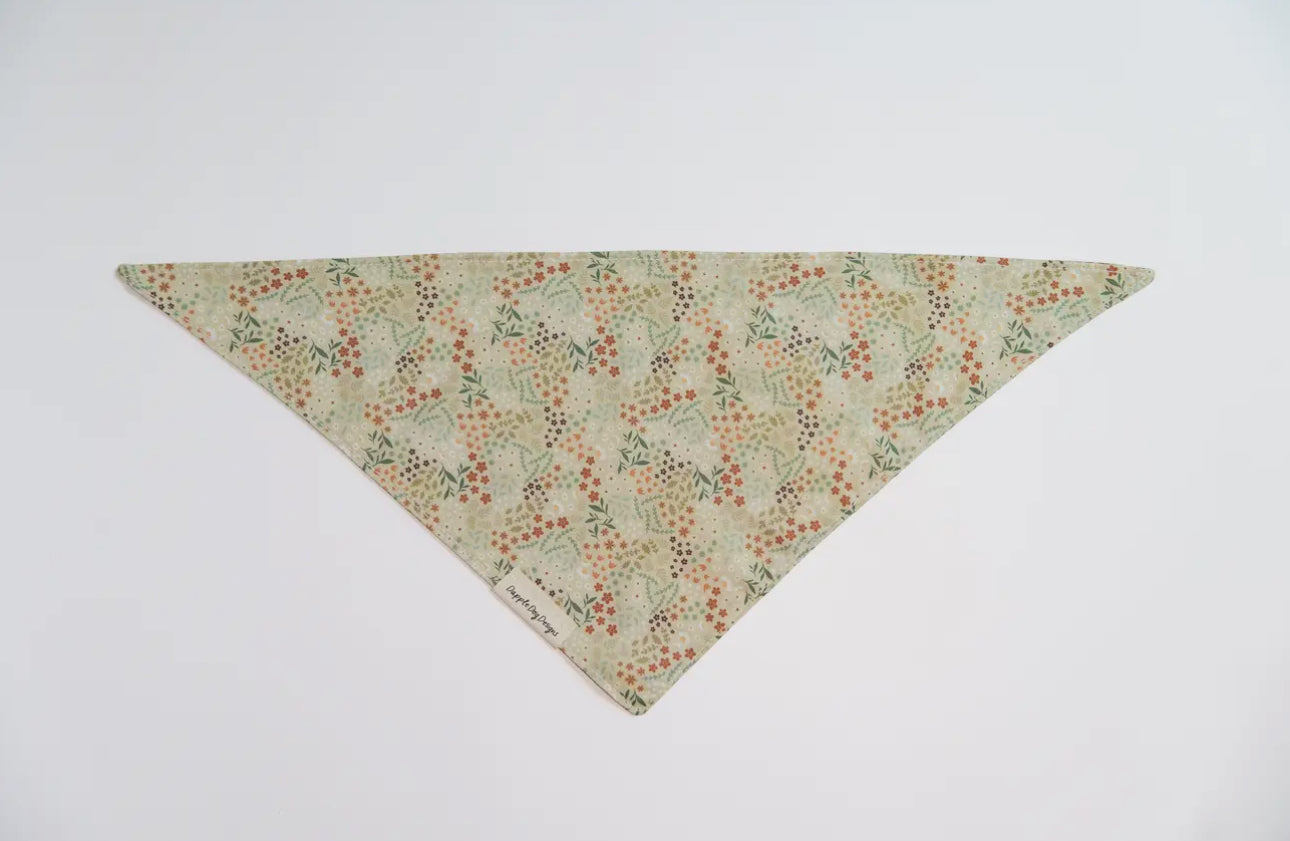 Autumn Floral Bandana - Fall Dog Bandana