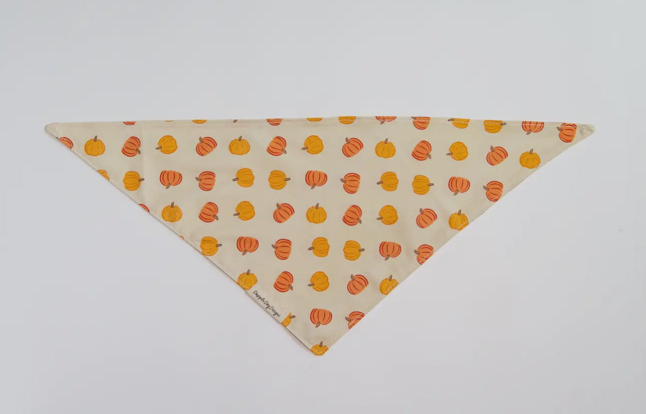 Harvest Pumpkins Bandana - Fall Dog Bandana