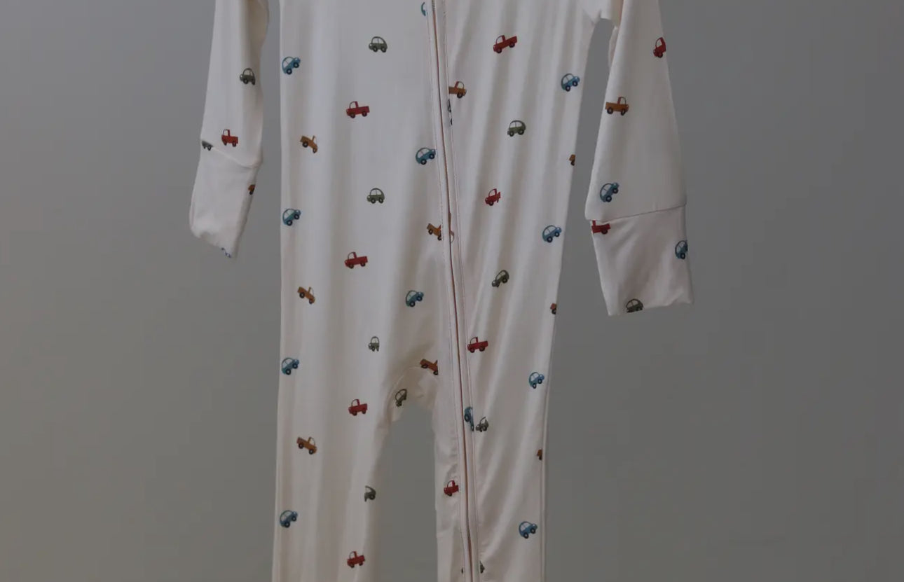 Cars + Trucks Zip Pajamas