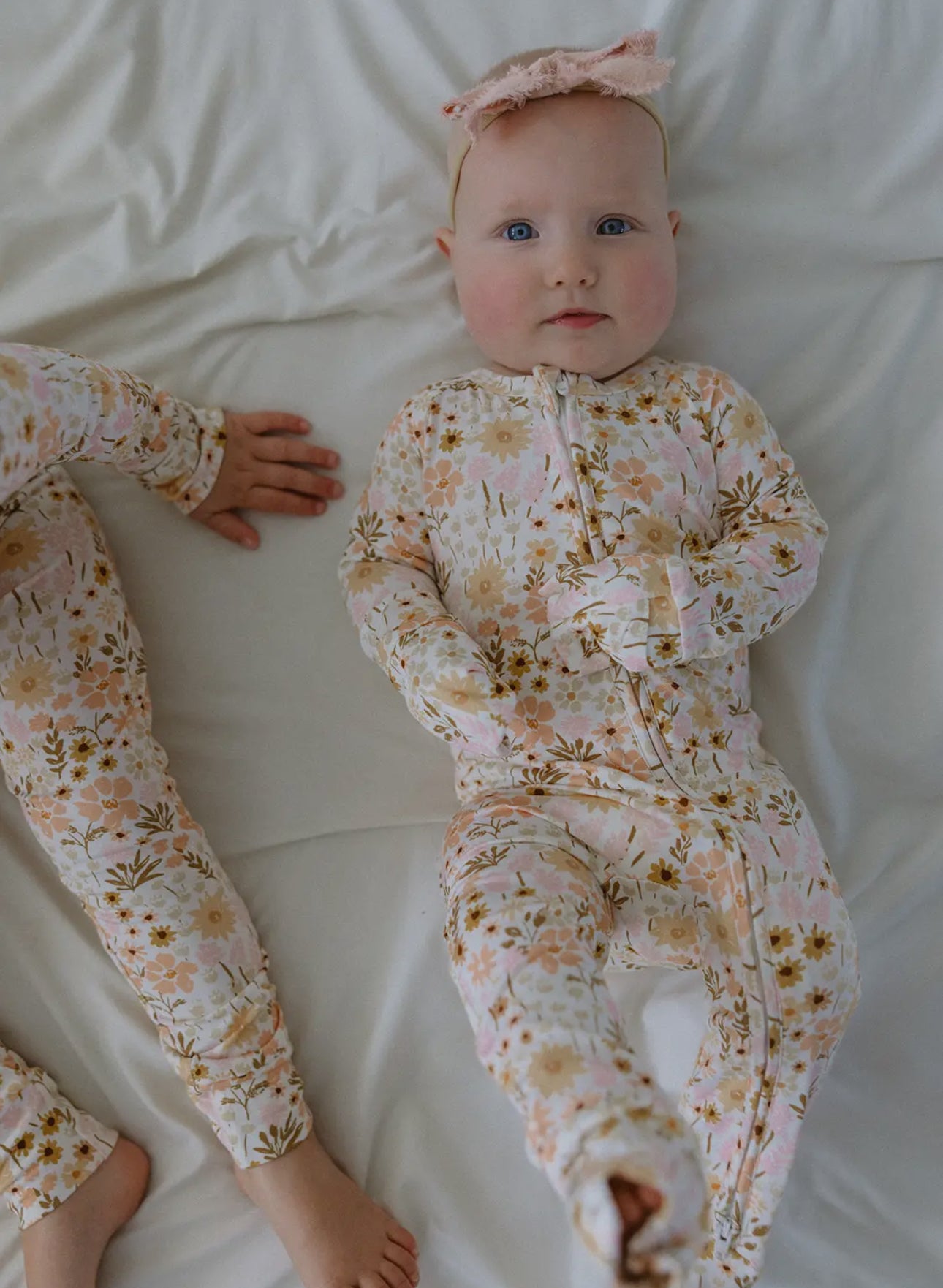 Flower Fields Zip Pajamas