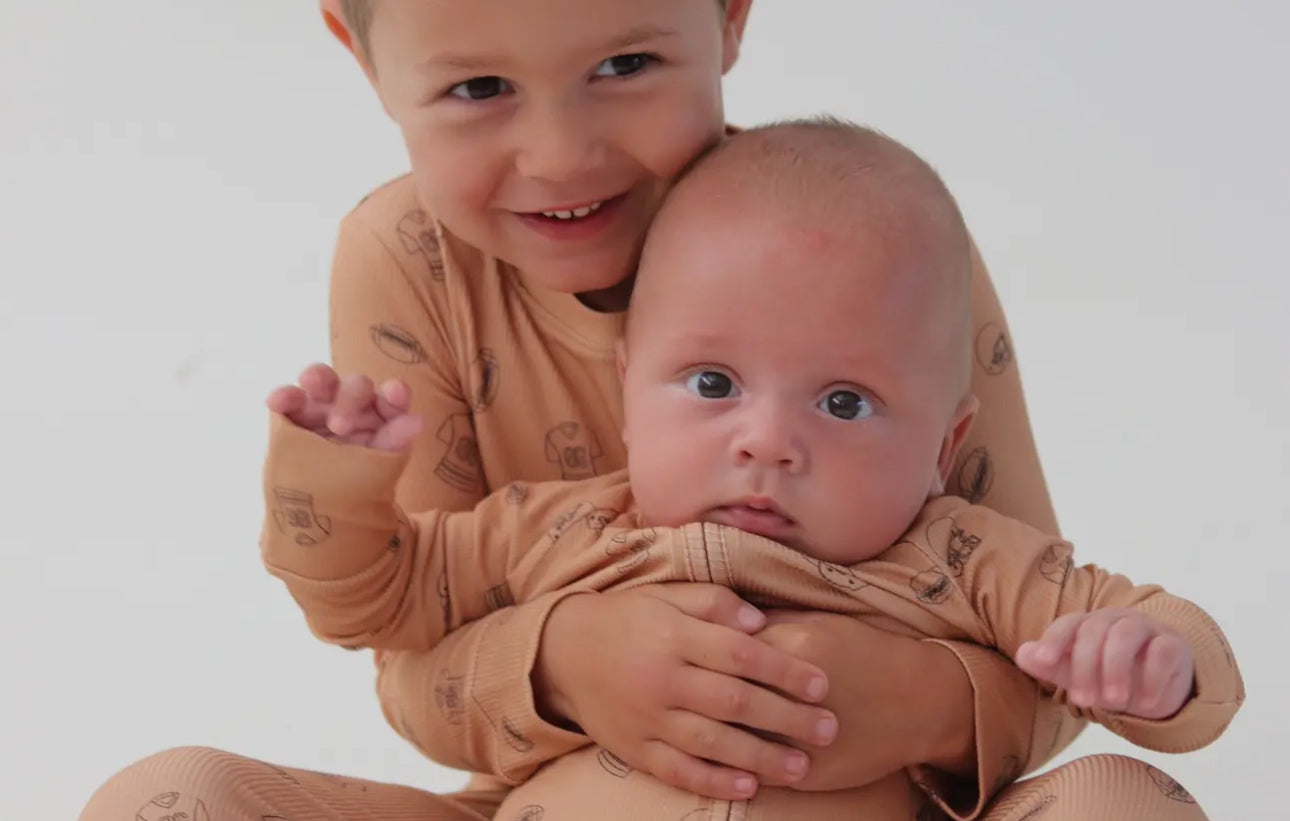 Little Linebacker Zip Pajamas