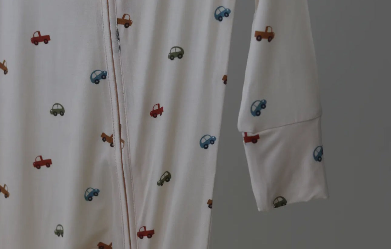 Cars + Trucks Zip Pajamas
