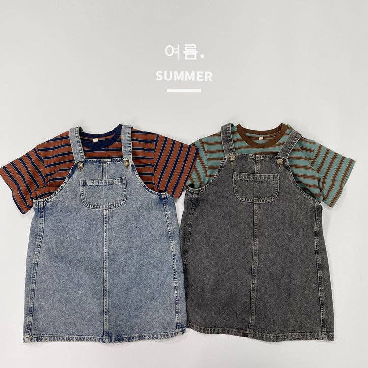 Striped Cotton Short Sleeve T-Shirt for Kids