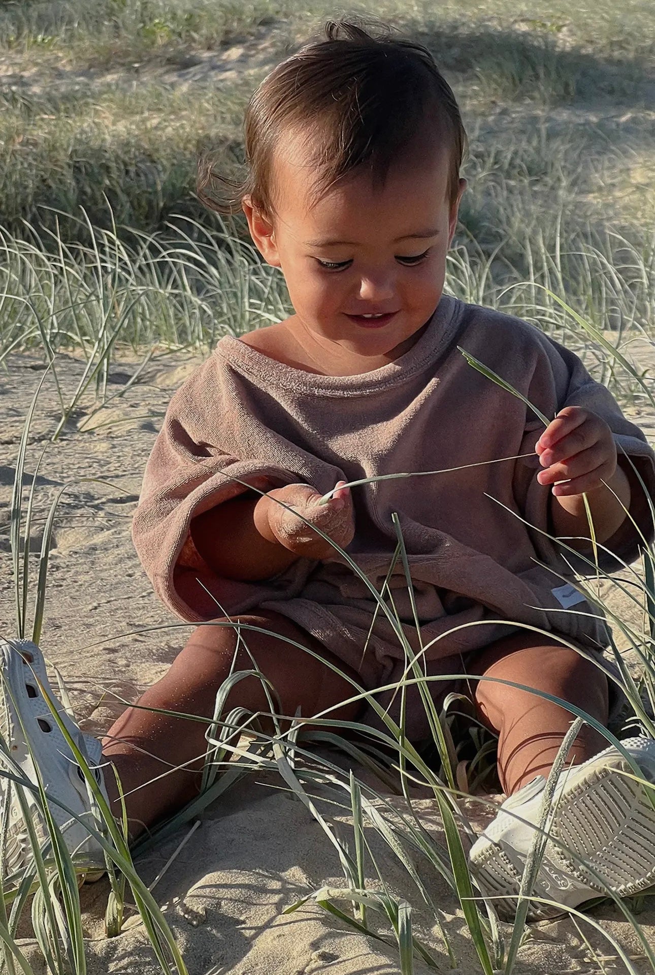 Mini Terry Romper - Chocolate Latte