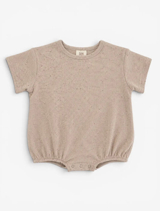 TAN SPECKLED/ ORGANIC T-SHIRT BUBBLE