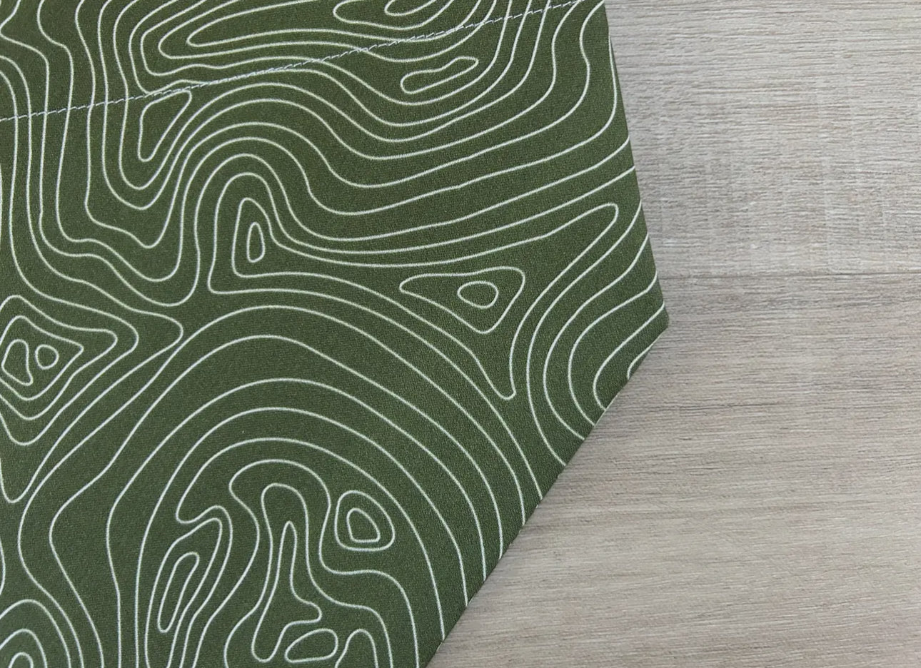 Topographic Map Dog Bandana