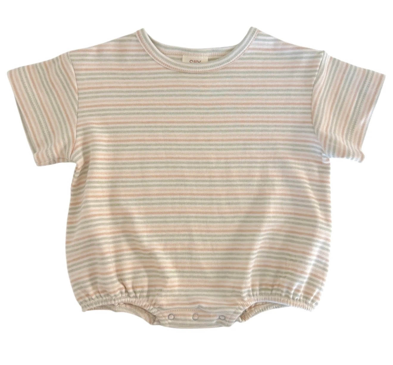 MULTI STRIPE / ORGANIC T-SHIRT BUBBLE