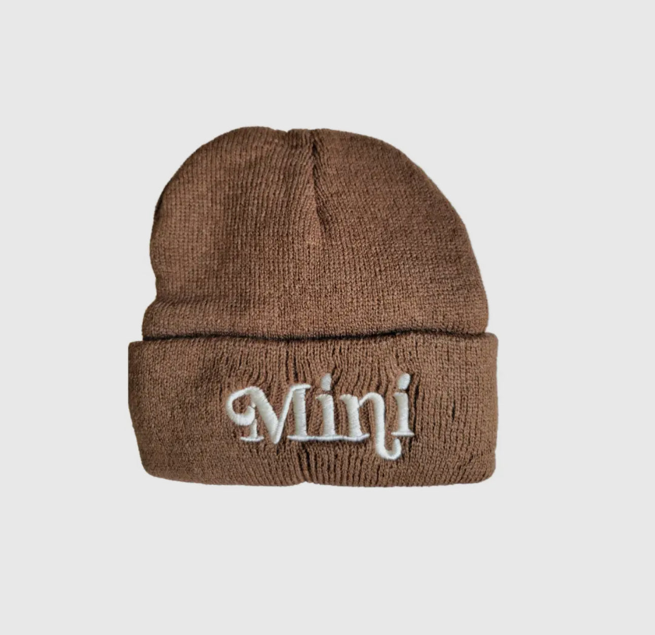 Matching Knit Hats - Mini - Dark Brown