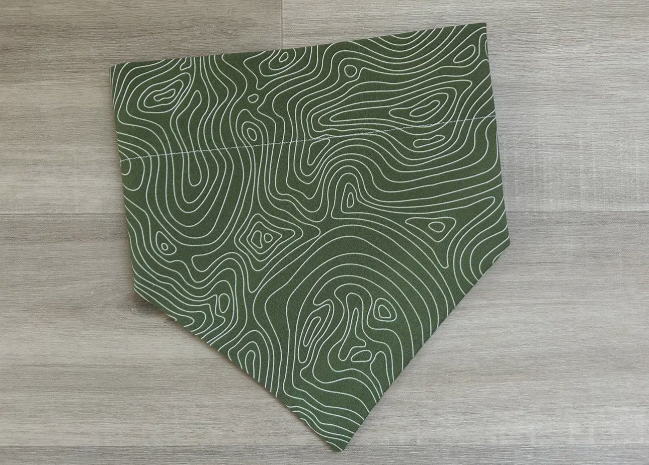 Topographic Map Dog Bandana