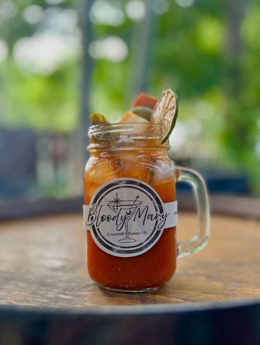 Spicy Bloody Mary Mix in a Mug