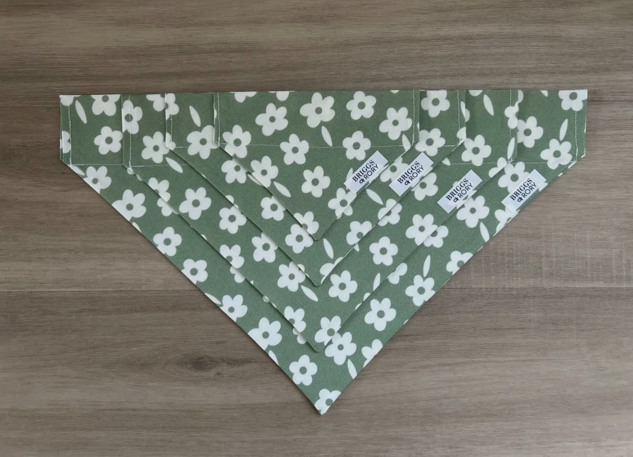 Olive Floral Dog Bandana