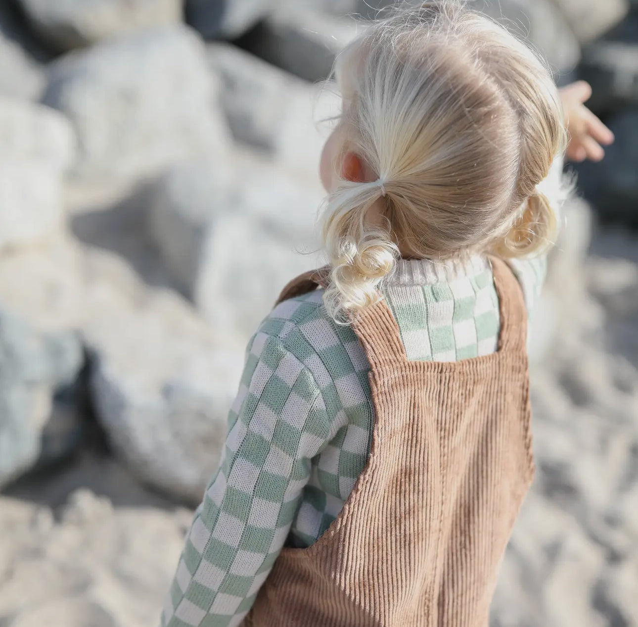 Corduroy Overalls - Brown