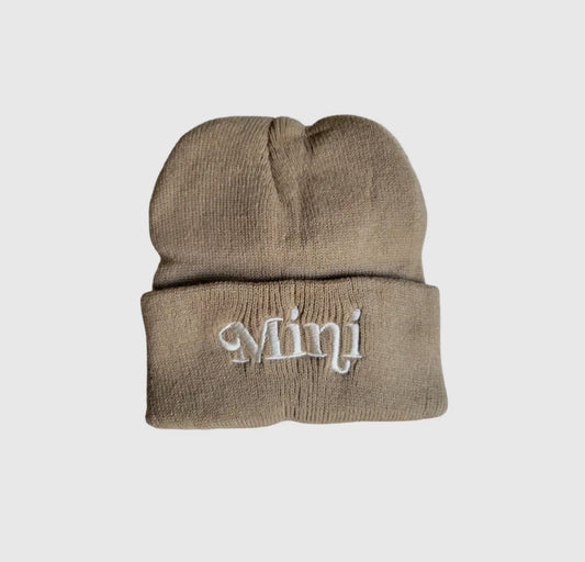 Matching Knit Hats - Mini - Tan