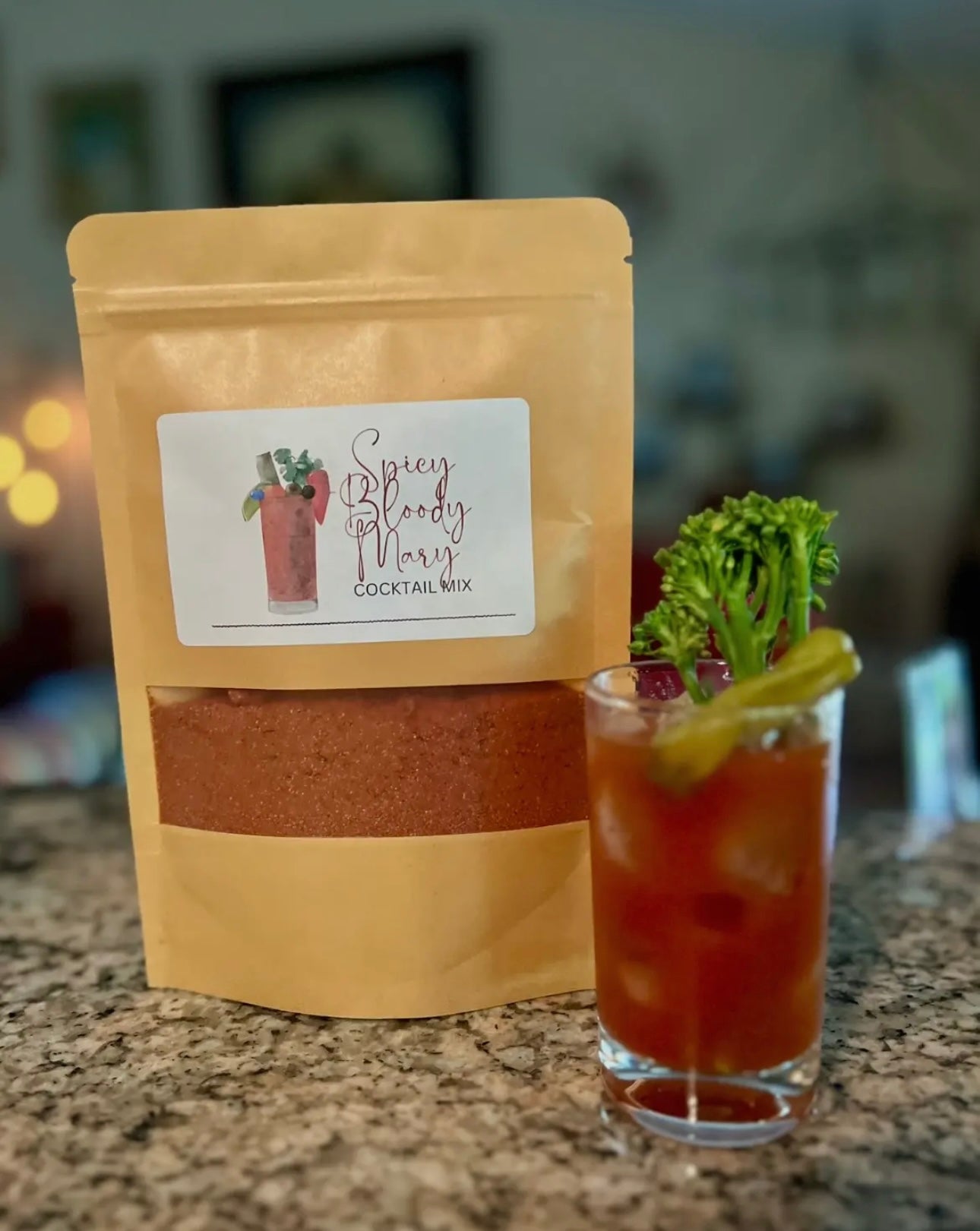 Spicy Bloody Mary Mix in a Mug