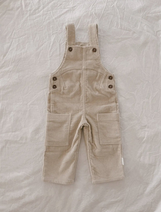 Corduroy Overalls - Oat