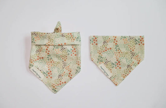 Autumn Floral Bandana - Fall Dog Bandana