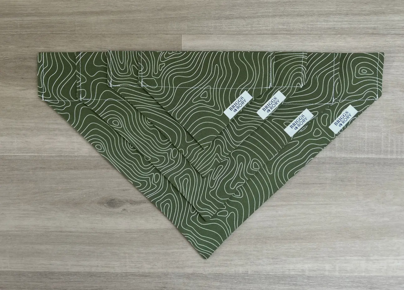 Topographic Map Dog Bandana